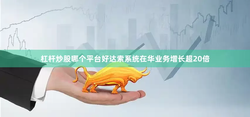 杠杆炒股哪个平台好达索系统在华业务增长超20倍