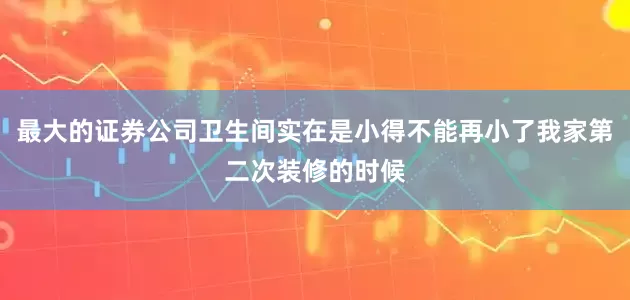 最大的证券公司卫生间实在是小得不能再小了我家第二次装修的时候